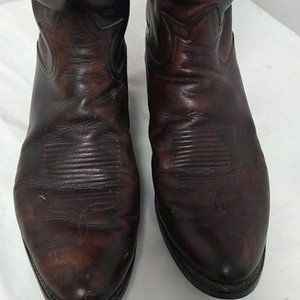 Tony Lama Western Brown Leather Boots